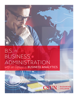 BSBA with an Option in Business Analytics (PDF)