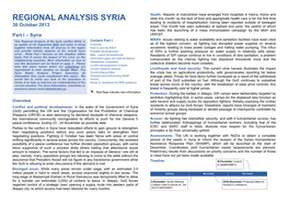 Regional Analysis Syria