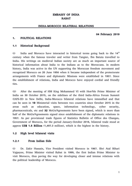 Bilateral Brief India Morocco 0