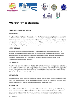 Story' Film Contributors