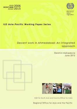 Decent Work in Ahmedabad: an Integrated Approach