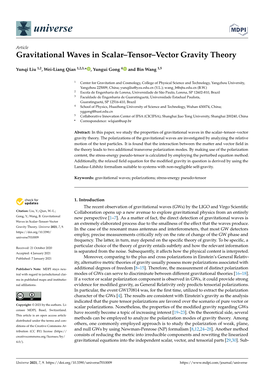 Gravitational Waves in Scalar–Tensor–Vector Gravity Theory