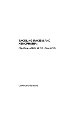 Tackling Racism and Xenophobia