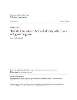 Self and Identity in the Films of Ingmar Bergman James Bradley Mitchell