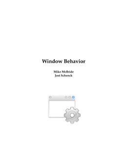 Window Behavior