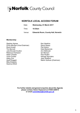 Norfolk Local Access Forum