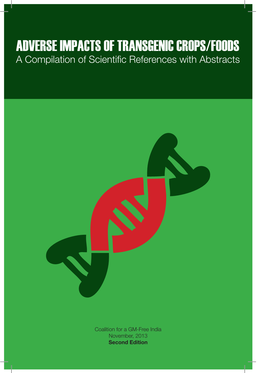 Adverse Impacts of Transgenic Crops/Foods – A