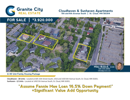 Assume Fannie Mae Loan 16.5% Down Payment!* +Significant Value Add Opportunity the Offering