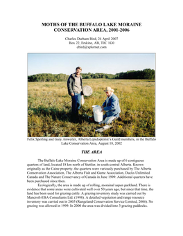 Buffalo Lake Conservation Area, August 18, 2002