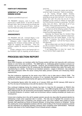 Process Section Report, Pages 85-90