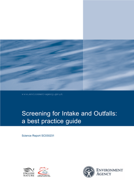 Screening for Intakes and Outfalls: a Best Practice Guide
