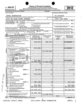 990-PF I Return of Private Foundation