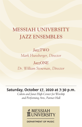 Messiah University Jazz Ensembles