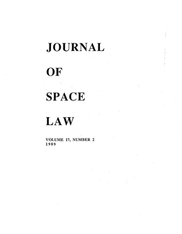 Journal of Space Law