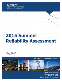 2015 Summer Reliability Assessment