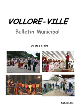 BULLETIN 2012 Septembre