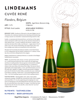 Lindemans Cuvee Rene