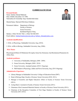 Curriculum Vitae