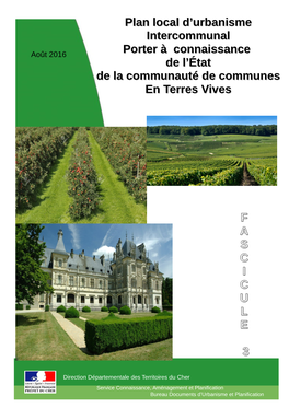 Plan Local D'urbanisme Intercommunal Porter À Connaissance De L'état De