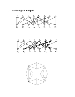 1 Matchings in Graphs