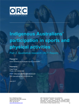 Indigenous Qualitative Research Report