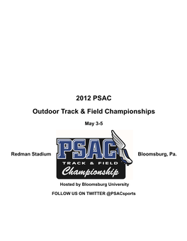 2012 PSAC Outdoor Track & Field Championships