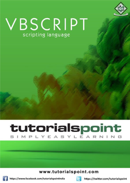 Preview Vbscript Tutorial (PDF Version)