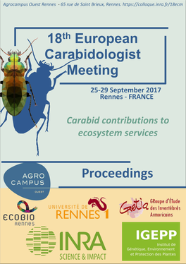 Proceedings of the XIV European Carabidologists Meeting, Westerbork, 14-18 September, 2009”, Vol