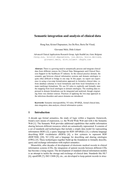 Semantic Integration and Analysis of Clinical Data-1024