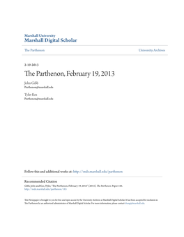 The Parthenon, February 19, 2013