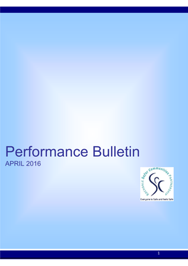 Performance Bulletin APRIL 2016