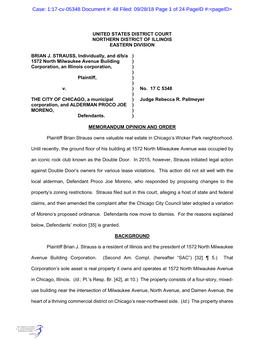 Case: 1:17-Cv-05348 Document #: 48 Filed: 09/28/18 Page 1 of 24 Pageid