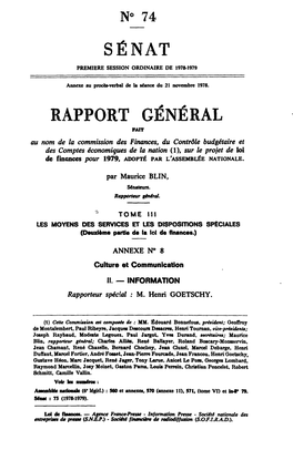 Rapport Général