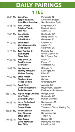 Daily Pairings