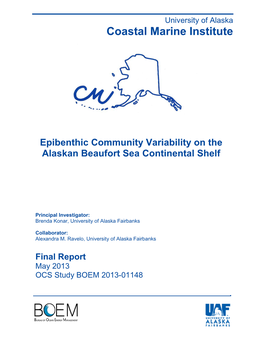 Coastal Marine Institute Epibenthic Community Variability on The