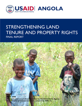 Strengthening Land Tenure and Property Rights in Angola