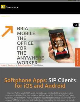 Softphone Apps: SIP Clients for Ios and Android