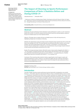 Comparison of Serie a Statistics Before and During COVID-19