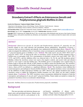 Scientific Dental Journal