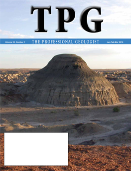 The Professional Geologist Jan.Feb.Mar 2016