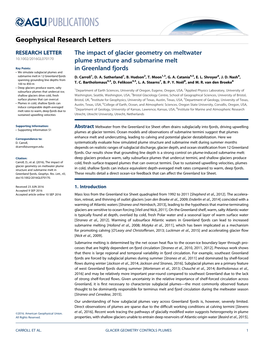 The Impact of Glacier Geometry on Meltwater Plume Structure and Submarine Melt in Greenland Fjords