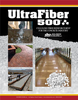 Cellulose Fiber Reinforcement for the Concrete Industry