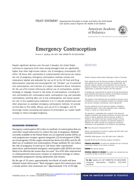 Emergency Contraception Krishna K