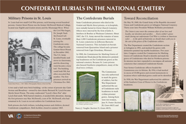 Confederate Burials in the National Cemetery