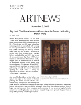 The Bronx Museum Champions the Brave, Unflinching Martin Wong By: Andrew Russeth