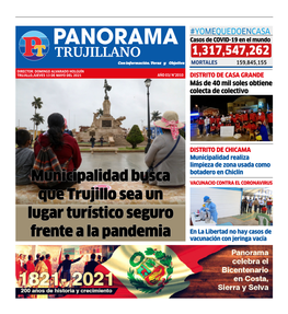 Municipalidad Busca Que Trujillo Sea Un Lugar Turístico Seguro Frente a La Pandemia