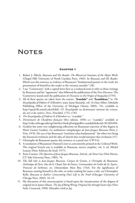 1. Robert J. Ellrich, Rousseau and His Reader: the Rhetorical Situation of the Major Works (Chapel Hill: University of North Carolina Press, 1969)