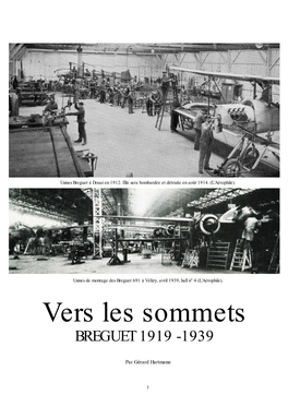 Vers Les Sommets BREGUET 1918-1939