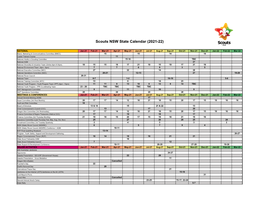 Scouts NSW State Calendar (2021-22)