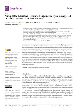 An Updated Narrative Review on Ergometric Systems Applied to Date in Assessing Divers’ Fitness